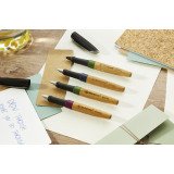 Stylo bille Stabilo Grow à capuchon pointe 0,5 mm - Encre bleue