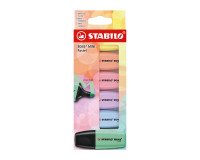 Surligneur Stabilo Boss pastel mini - Etui carton de 6