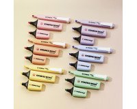 Surligneur Stabilo Boss pastel mini - Étui carton de 6