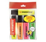 Surligneur Stabilo Boss couleurs assorties - Pochette de 5