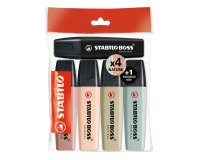 Surligneur Stabilo Boss nature Colors - Pochette de 5
