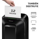 Destructora Fellowes LX201 microcorte  22 litros P-5 Negra