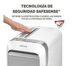 Destructora Fellowes LX221 microcorte 30 litros P-5 blanca