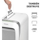 Destructora Fellowes LX221 microcorte 30 litros P-5 blanca