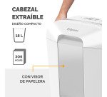 Destructora Fellowes LX-70 corte en partículas 18 litros P-4