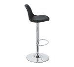 Tabouret réglable Kocy - pied chromé