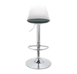 Adjustable stool Kocy - chrome base