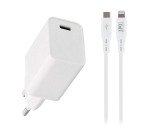 Pack de charge secteur USb C vers lightning 1 m blanc