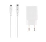 Pack de charge secteur USb C vers lightning 1 m blanc