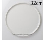 Plat à tarte 32 cm blanc