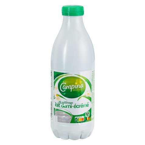 Semi-skimmed long-life milk Campina 1 L - 6 bricks