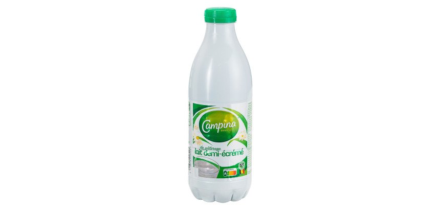 Lait demi-écrémé longue conservation Campina 1 L - Carton de 6