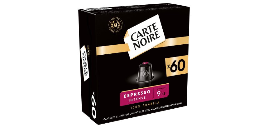 Capsules de café Carte Noire Intense N° 9 - Boîte de 60
