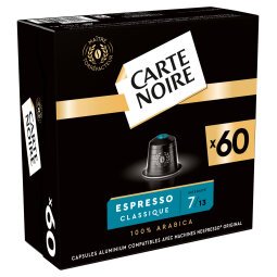 Capsules de café Carte Noire Classique N° 7 - Boîte de 60