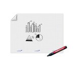Feuilles électrostatiques blanches quadrillées Magic-Chart 90 x 120 cm - 15 feuilles