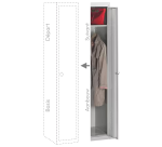 Vestiaire Budget 1 colonne industrie propre