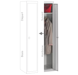 Vestiaire Budget 1 colonne industrie propre