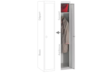 Vestiaire Budget 1 colonne industrie propre