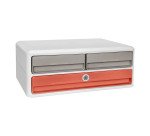 Klasseermodule met handvatten Cep Riviera en 3 laden met gecentraliseerd slot