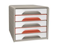 Module de classement Cep Smoove Arctic 5 tiroirs