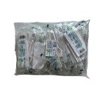 Bis posate (forchetta, coltello) con tovagliolo 1 velo - 29x29 cm - in bioplastica - 50 pezzi