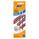 Recharge pour stylo bille 4 couleurs Smooth Bic pointe moyenne 1 mm - Étui de 2