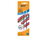 Refill for Smooth Bic 4-color ballpoint pen, medium point 1 mm - Pack of 2