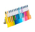 Stylo bille Bic 4 couleurs Collector rétracatable pointe 1 mm - écriture moyenne - Coffret de 15