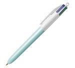 Stylo bille Bic 4 couleurs Pearl rétractable pointe 1 mm - Boîte de 12