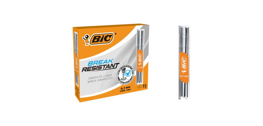 Mine haute résistance HB 0,7 mm Bic - Étui de 12