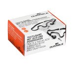 Lacets textile Durable avec enrouleur noir - Boîte 10