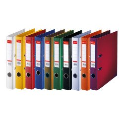 Classeur à levier plastifié Esselte Standard A4 - Dos 5 cm