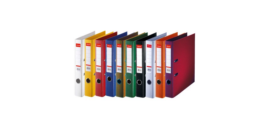 Classeur à levier plastifié Esselte Standard A4 - Dos 5 cm