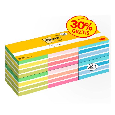 Cubi Post-it Assortiti 76 x 76 mm 6 unità da 450 fogli