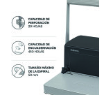 Encuadernadora espiral metálica Fellowes Metal 100