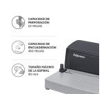 Encuadernadora espiral metálica Fellowes Metal 25