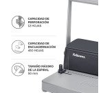 Encuadernadora espiral metálica Fellowes Metal 50