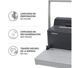 Encuadernadora de espiral metálica Metal Fellowes 100R
