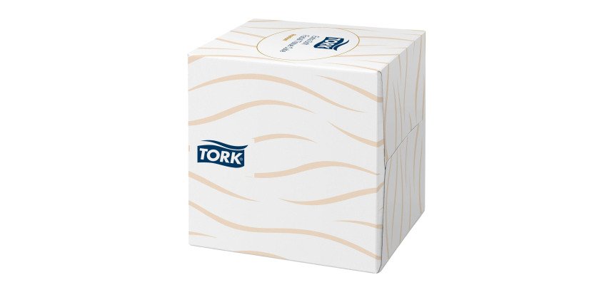 Mouchoirs Tork cubique blanc - boîte de 100