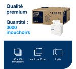 Mouchoirs Tork cubique blanc - boîte de 100