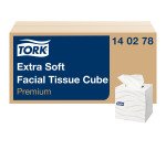 Mouchoirs Tork cubique blanc - boîte de 100