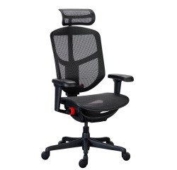 Chaise ultra-ergonomique OMNISEAT AURA avec accoudoirs et appuie-tête réglables