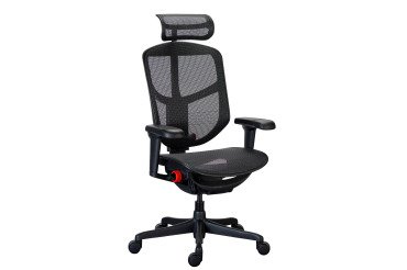 Chaise ultra-ergonomique ERGOHUMAN HALO avec accoudoirs et appuie-tête réglables