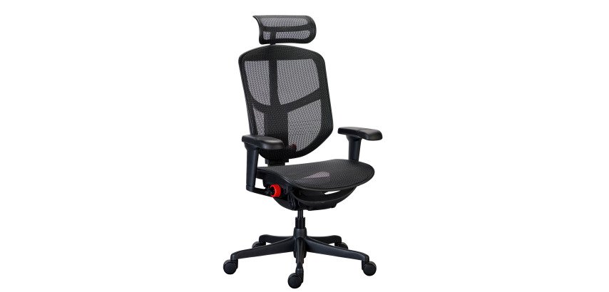 Ultra-ergonomic chair ERGOHUMAN HALO with adjustable armrests and headrest