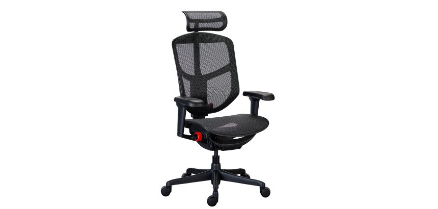 Chaise ultra-ergonomique OMNISEAT AURA avec accoudoirs et appuie-tête réglables