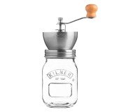 Moulin à café manuel en verre et inox