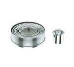 Emporte-pièces rond en inox - Lot de 9