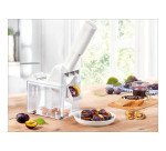 Dénoyauteur de prunes avec bac récupérateur de noyaux Leifheit