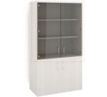 Portes verre ARCH pour armoire haute L 100 cm - lot de 2