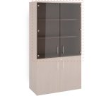 Portes verre ARCH pour armoire haute L 100 cm - lot de 2